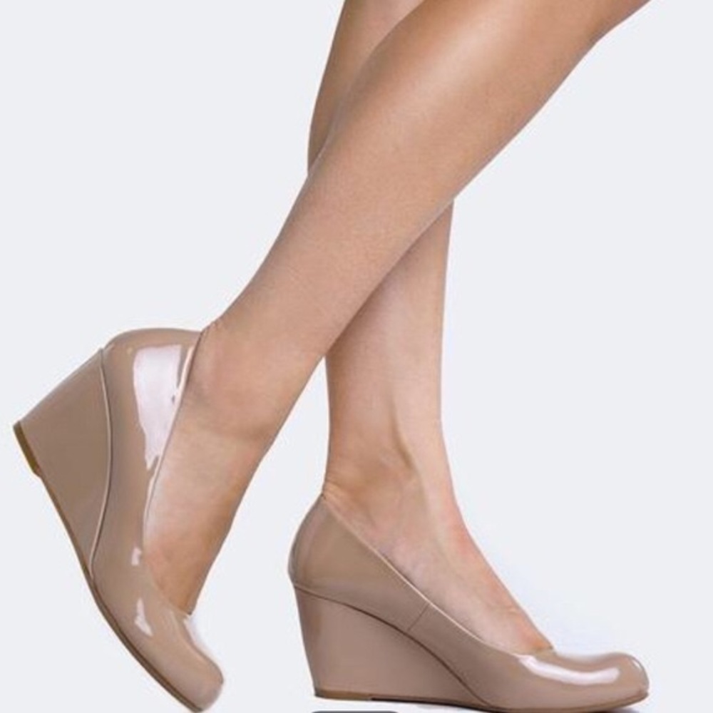 Patent Leather Wedges